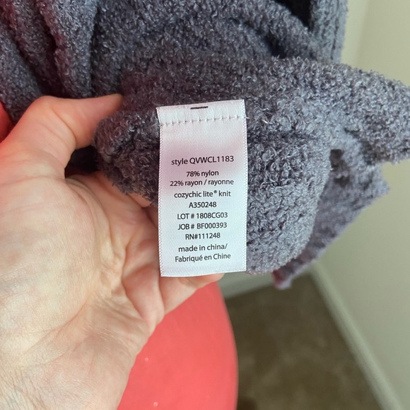 Barefoot Dreams Ribbed Shrug Cardi (S/M) - Picture 7 of 7